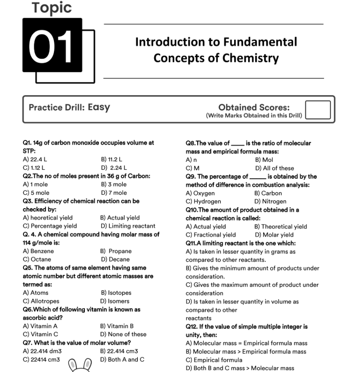 30,000 MCQs Bank - MDCAT Practice Set