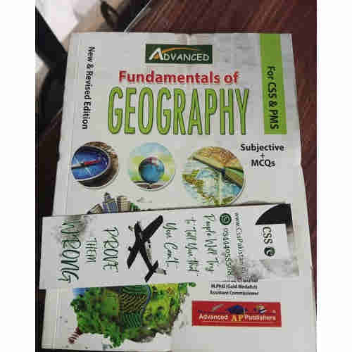 Fundamentals of Geography Subjective + MCQs by Rab Nawaz Chadhar Advanced