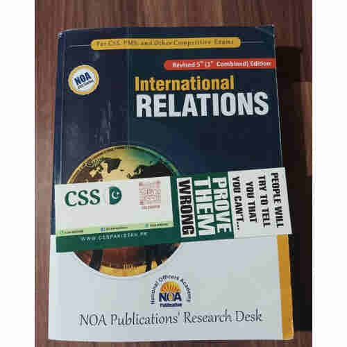 International Relations IR Part 1 & 2 Combined 5th Edition 2024 by Hassan Ali Gondal NOA