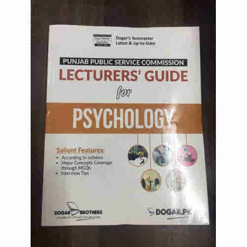 Lecturers' Guide for Psychology by Dogar Brothers for PPSC