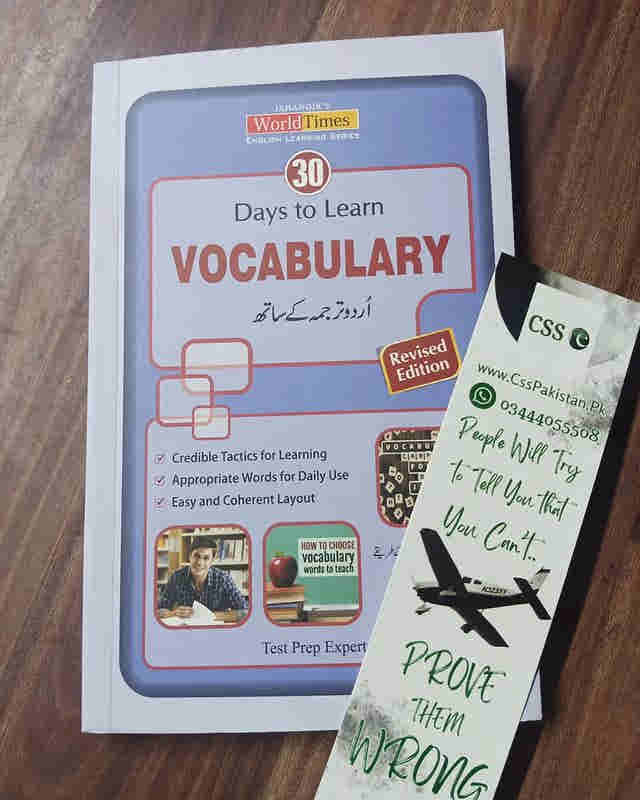 30 Days to Learn Vocabulary by JWT with Urdu Translation