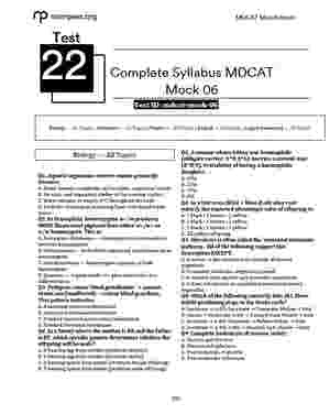 MDCAT Manzil Test Session Book