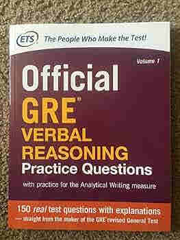 ETS Official GRE Verbal Reasoning Practice Questions