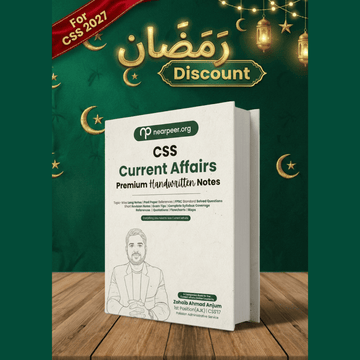 CSS Current Affairs Premium Handwritten Notes by Zohaib Ahmad Anjum