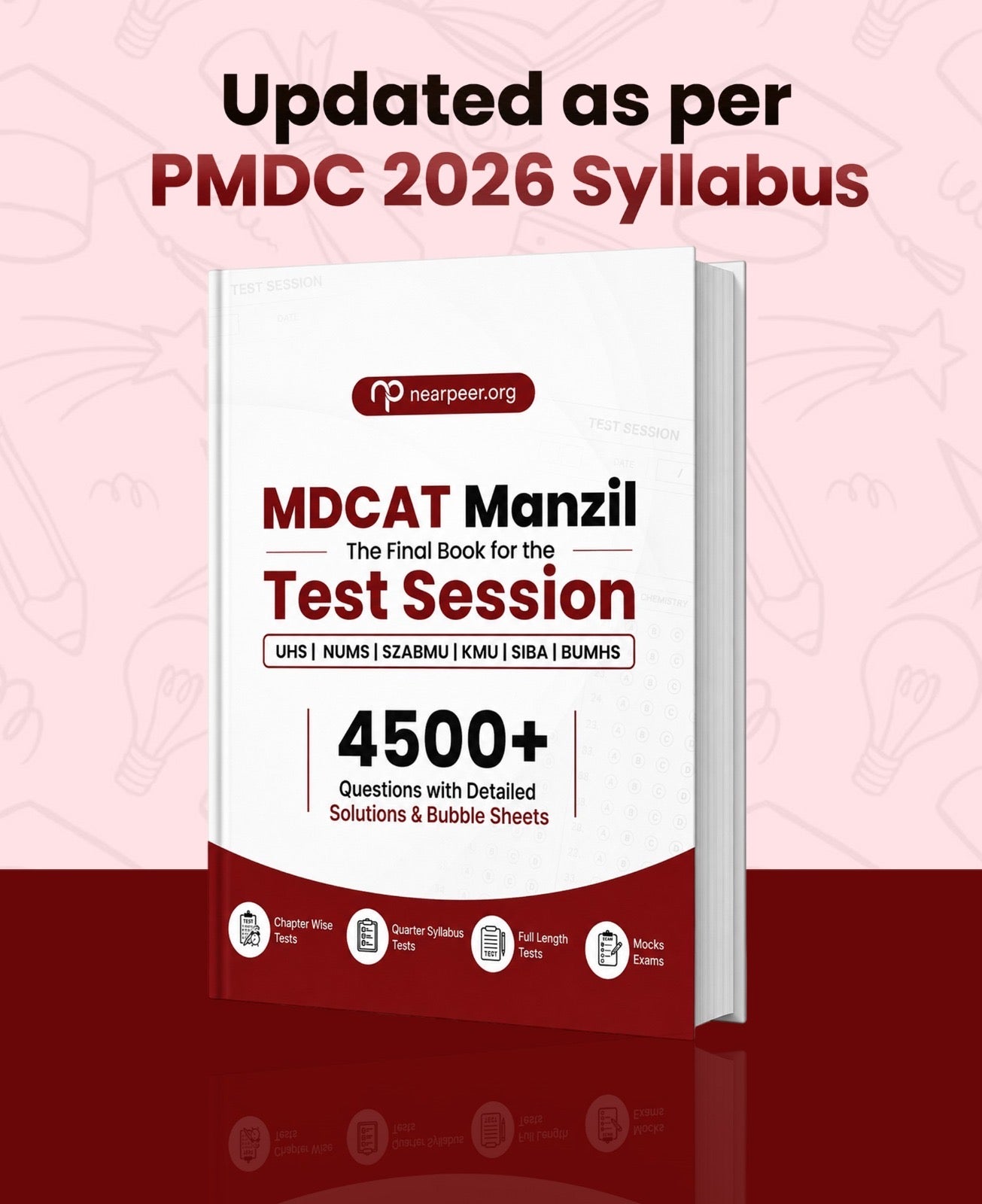 MDCAT Manzil Test Session Book