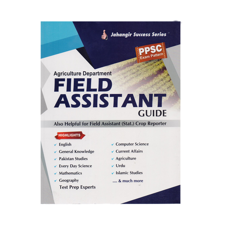 Field Assistant (Agriculture Dept.) Guide By Test Prep Experts