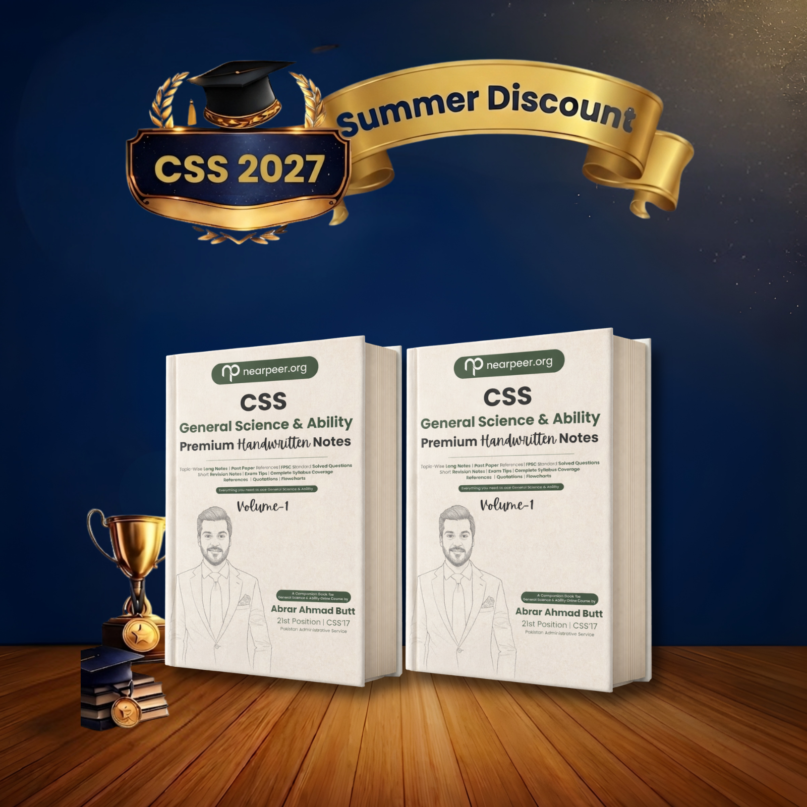 CSS General Science & Ability Premium Handwritten Notes (Vol 1 & Vol 2) by Abrar Ahmad Butt