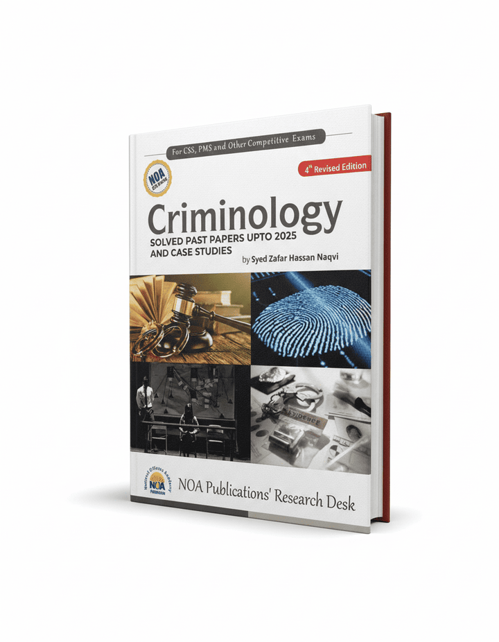 Criminology For CSS by Syed Zafar Hassan Naqvi NOA