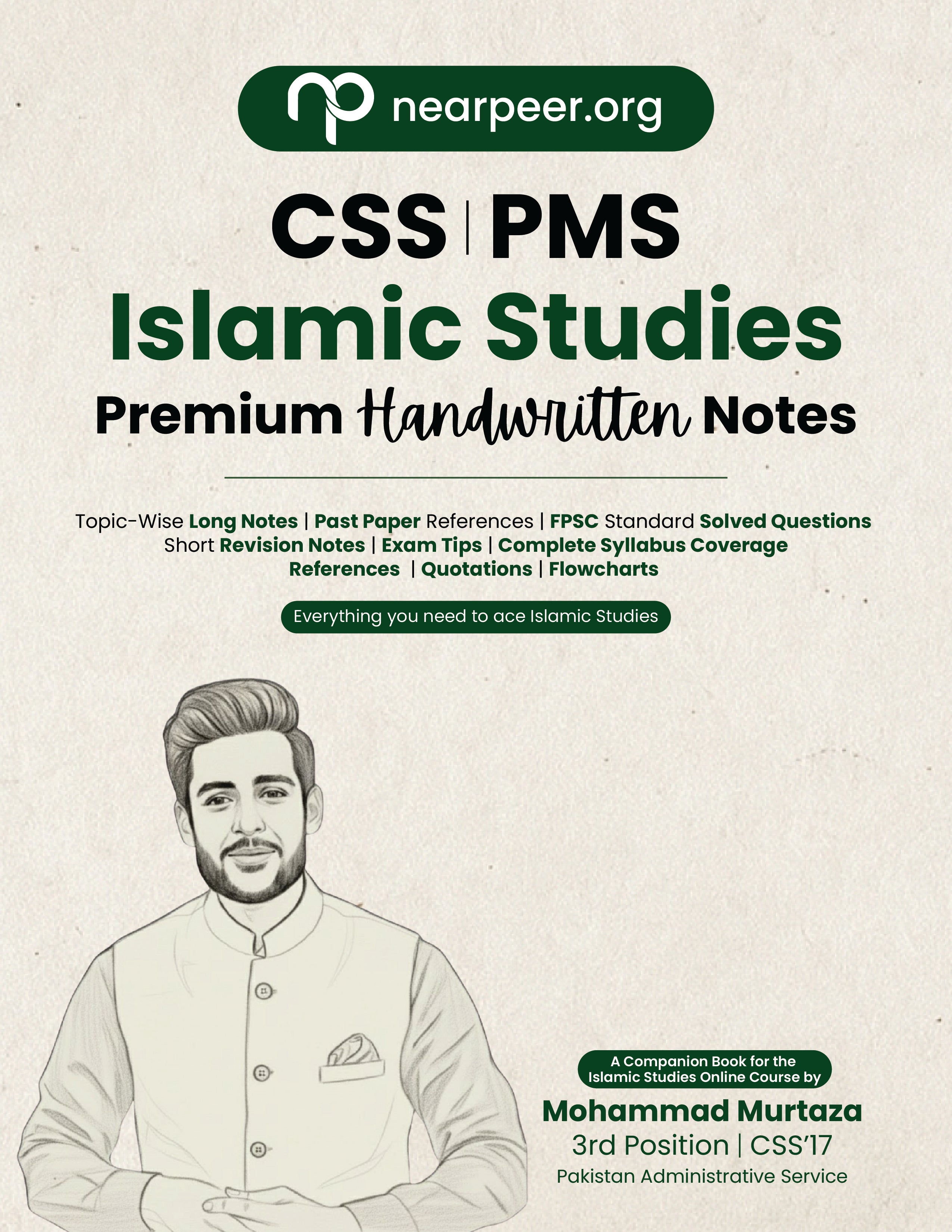Islamic Studies Premium Handwritten Notes by Sir Murtaza + GSA Premium Handwritten Notes (Vol. 1 & 2) by Sir Abrar Ahmad
