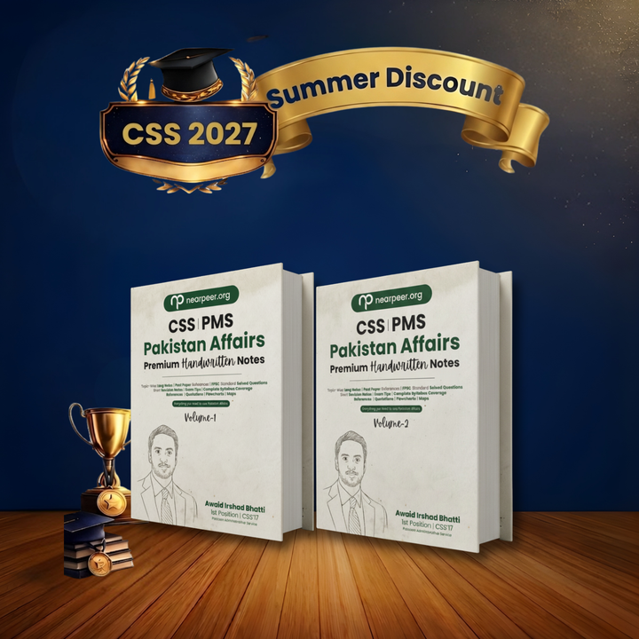 CSS PMS Pakistan Affairs Premium Handwritten Notes (Vol 1 & Vol 2) by Awaid Irshad Bhatti – Nearpeer