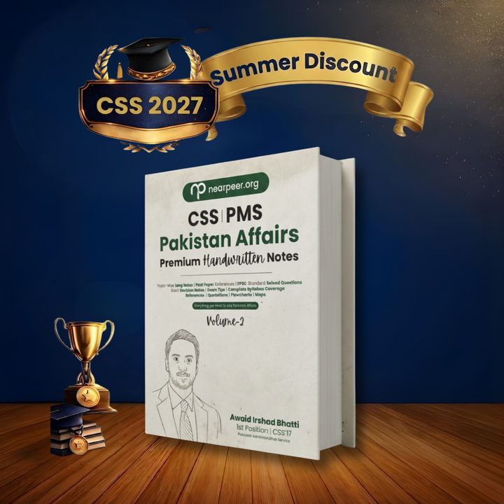 CSS PMS Pakistan Affairs Premium Handwritten Notes by Awaid Irshad Bhatti Volume 2 - Nearpeer