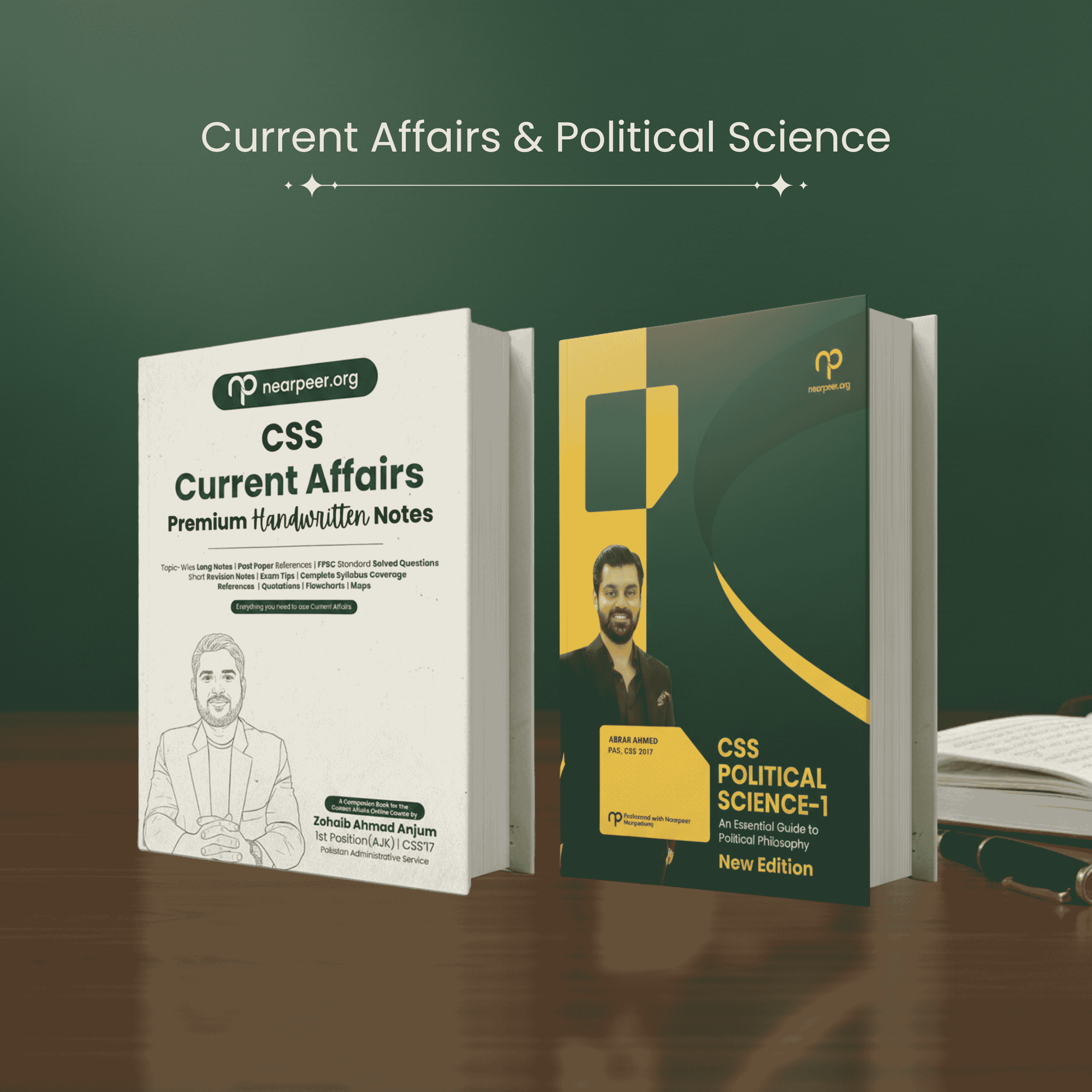 Current Affairs Premium Handwritten Notes by Sir Zohaib Ahmad Anjum & Political Science Book I (Political Philosophers) by Sir Abrar Ahmad Butt