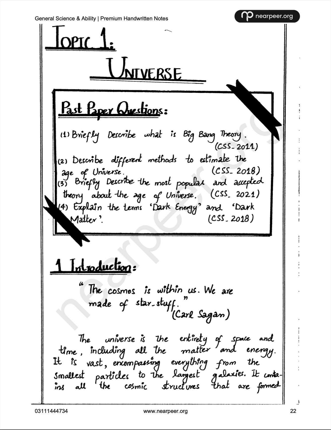 Islamic Studies Premium Handwritten Notes by Sir Murtaza + GSA Premium Handwritten Notes (Vol. 1 & 2) by Sir Abrar Ahmad