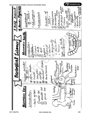 CSS General Science & Ability Premium Handwritten Notes (Vol 1 & Vol 2) by Abrar Ahmad Butt