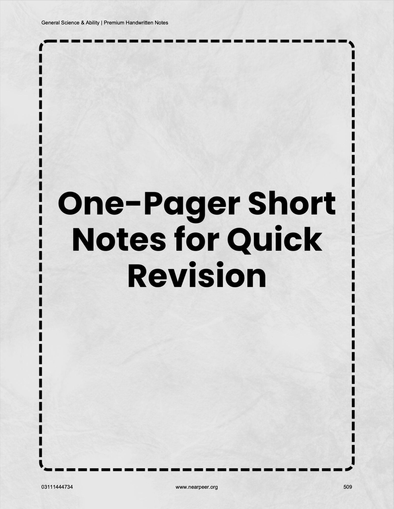 CSS General Science & Ability Premium Handwritten notes by Abrar Ahmad Butt Volume 2