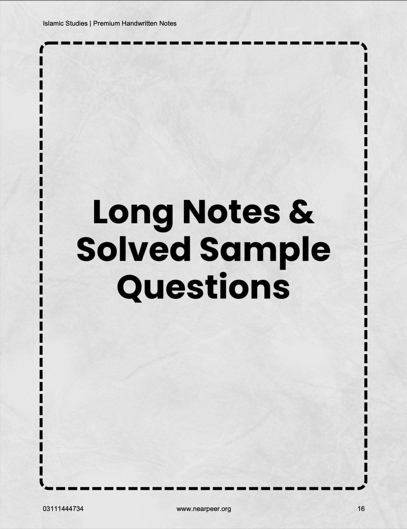 CSS PMS Islamic Studies Premium Handwritten notes by Mohammad Murtaza