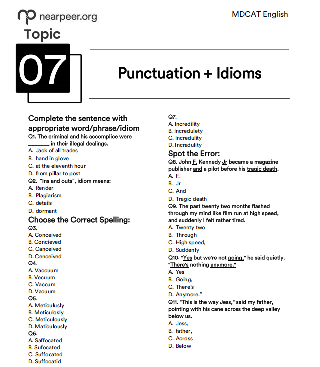 MDCAT Guess Papers & Last Assignment  2025‚ Exam Booster