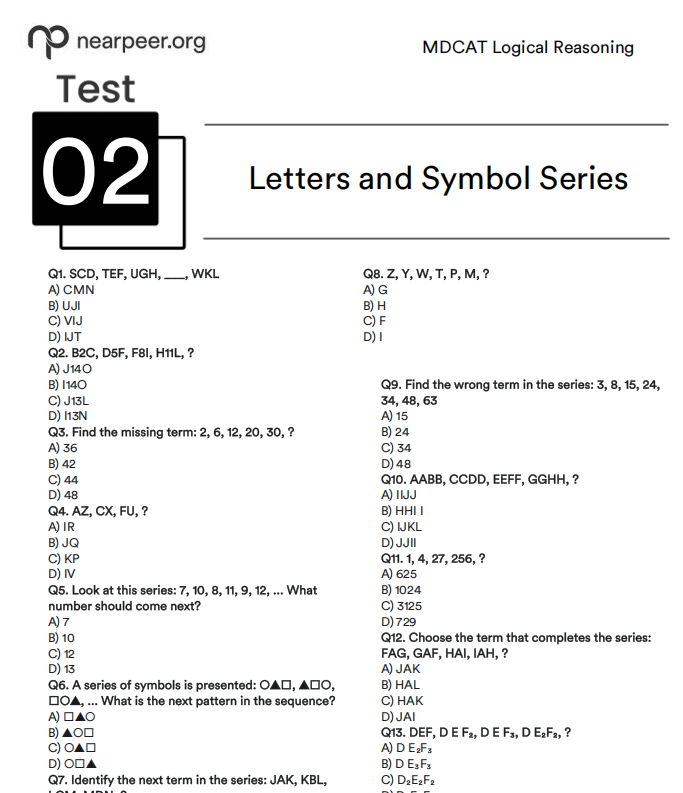 MDCAT Guess Papers & Last Assignment  2025‚ Exam Booster