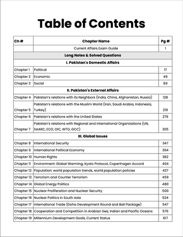 CSS Current Affairs Premium Handwritten Notes by Zohaib Ahmad Anjum