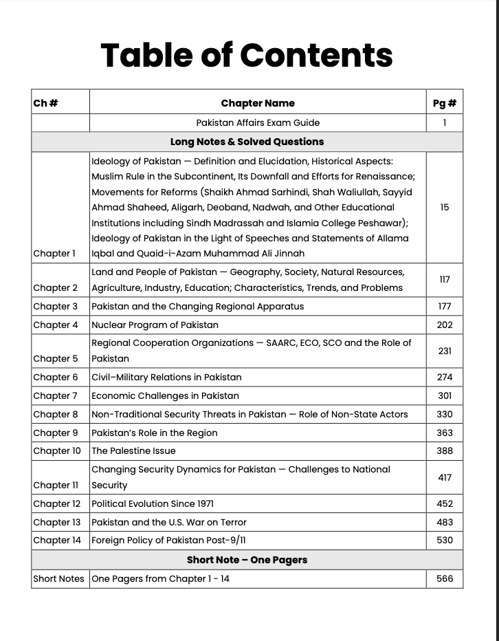 CSS 2027 Compulsory Subjects Premium Handwritten Notes Bundle - Pak Affairs V1 & V2, GSA V1 & V2, Islamic Studies, Current Affairs