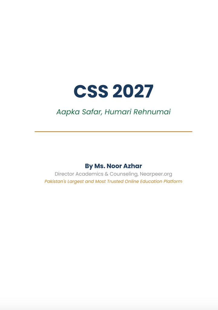 CSS 2027 Roadmap - The Ultimate Blueprint for CSS Success by Nearpeer.org
