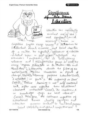 CSS PMS English Essay Premium Handwritten notes by Abrar Ahmad Butt