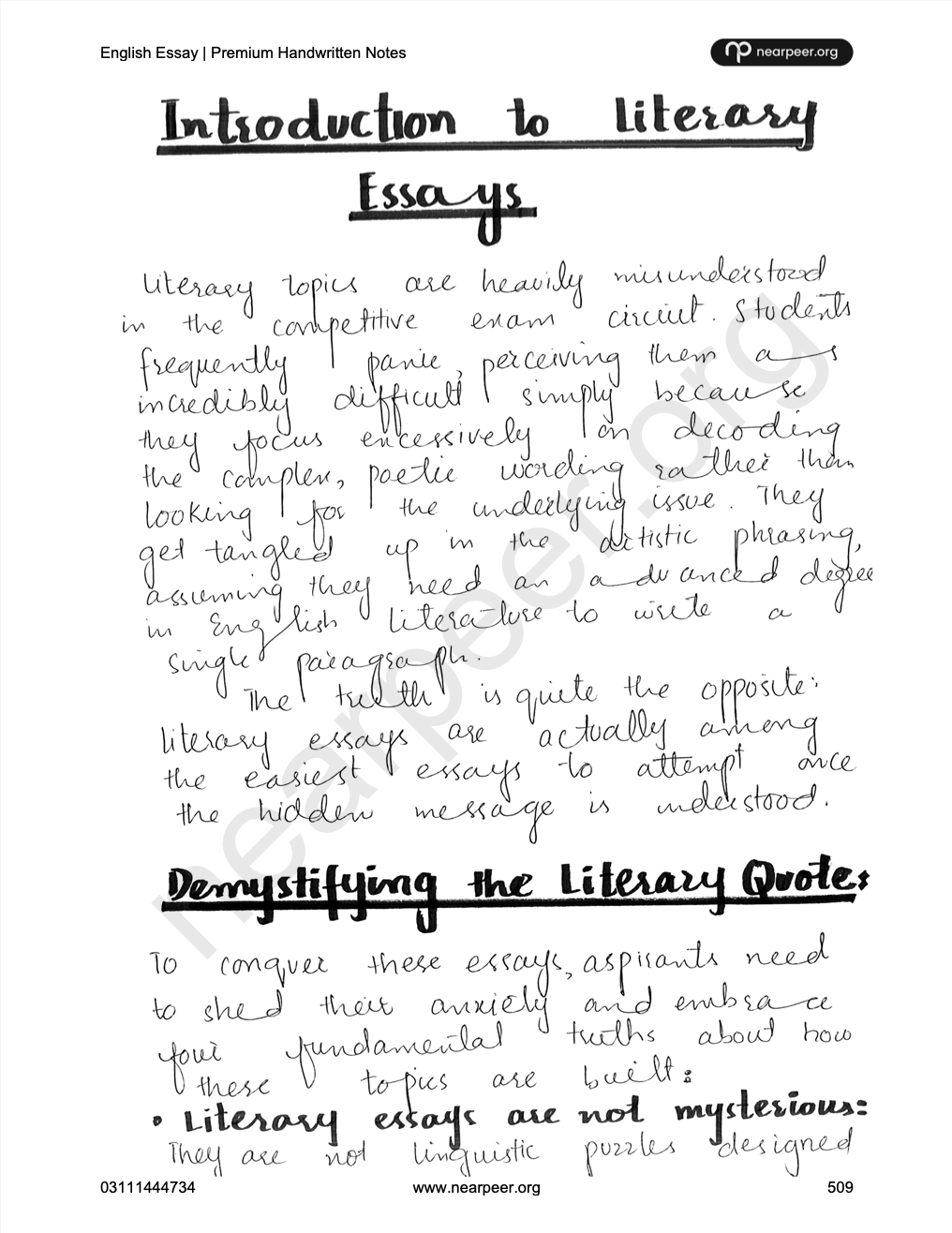 CSS PMS English Essay Premium Handwritten notes by Abrar Ahmad Butt
