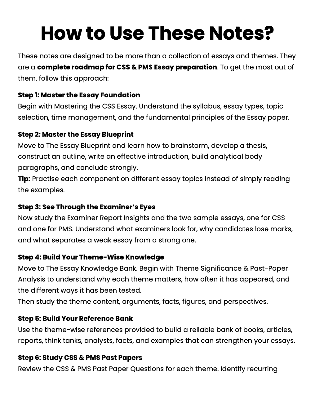 CSS PMS English Essay Premium Handwritten notes by Abrar Ahmad Butt
