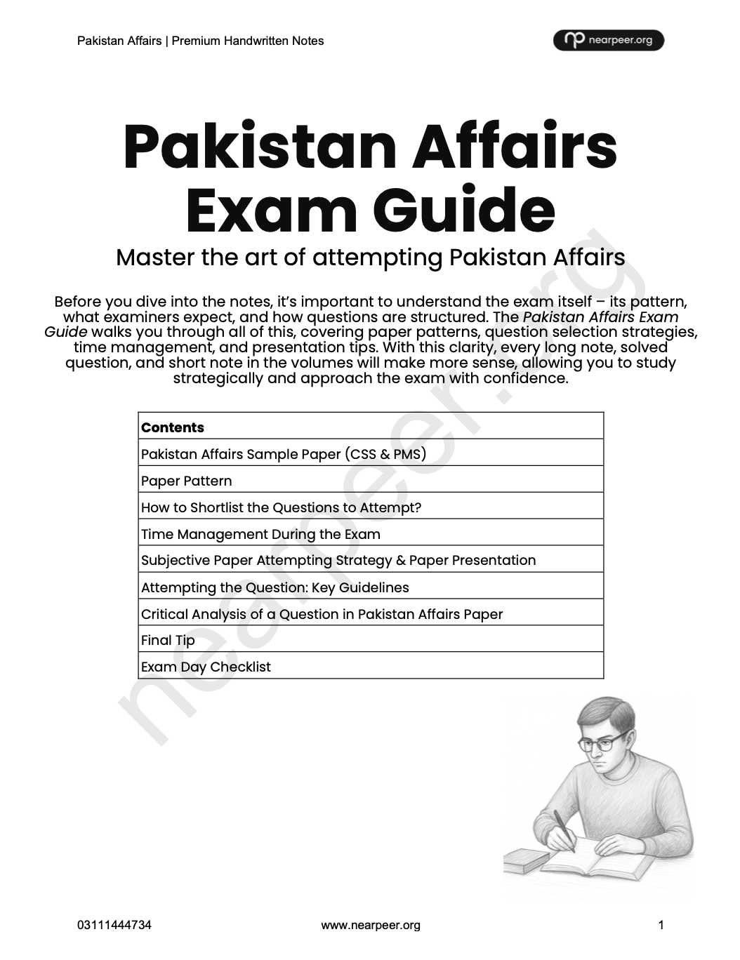 CSS PMS Pakistan Affairs Premium Handwritten notes by Awaid Irshad Bhatti Volume 1 - Nearpeer