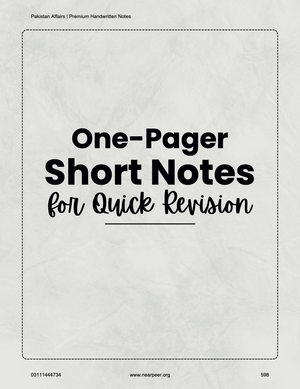 CSS PMS Pakistan Affairs Premium Handwritten notes by Awaid Irshad Bhatti Volume 1 - Nearpeer