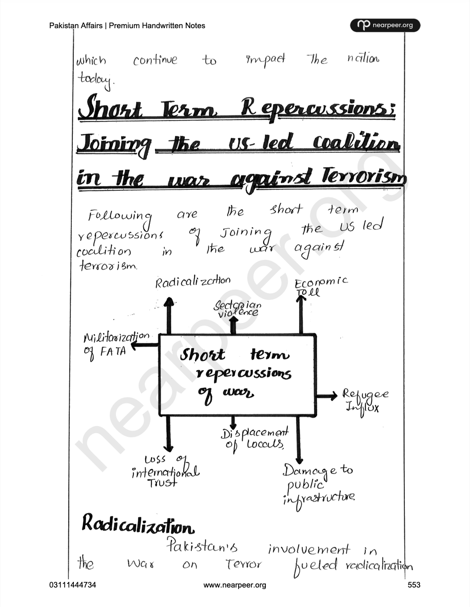 CSS PMS Pakistan Affairs Premium Handwritten notes by Awaid Irshad Bhatti Volume 1 - Nearpeer