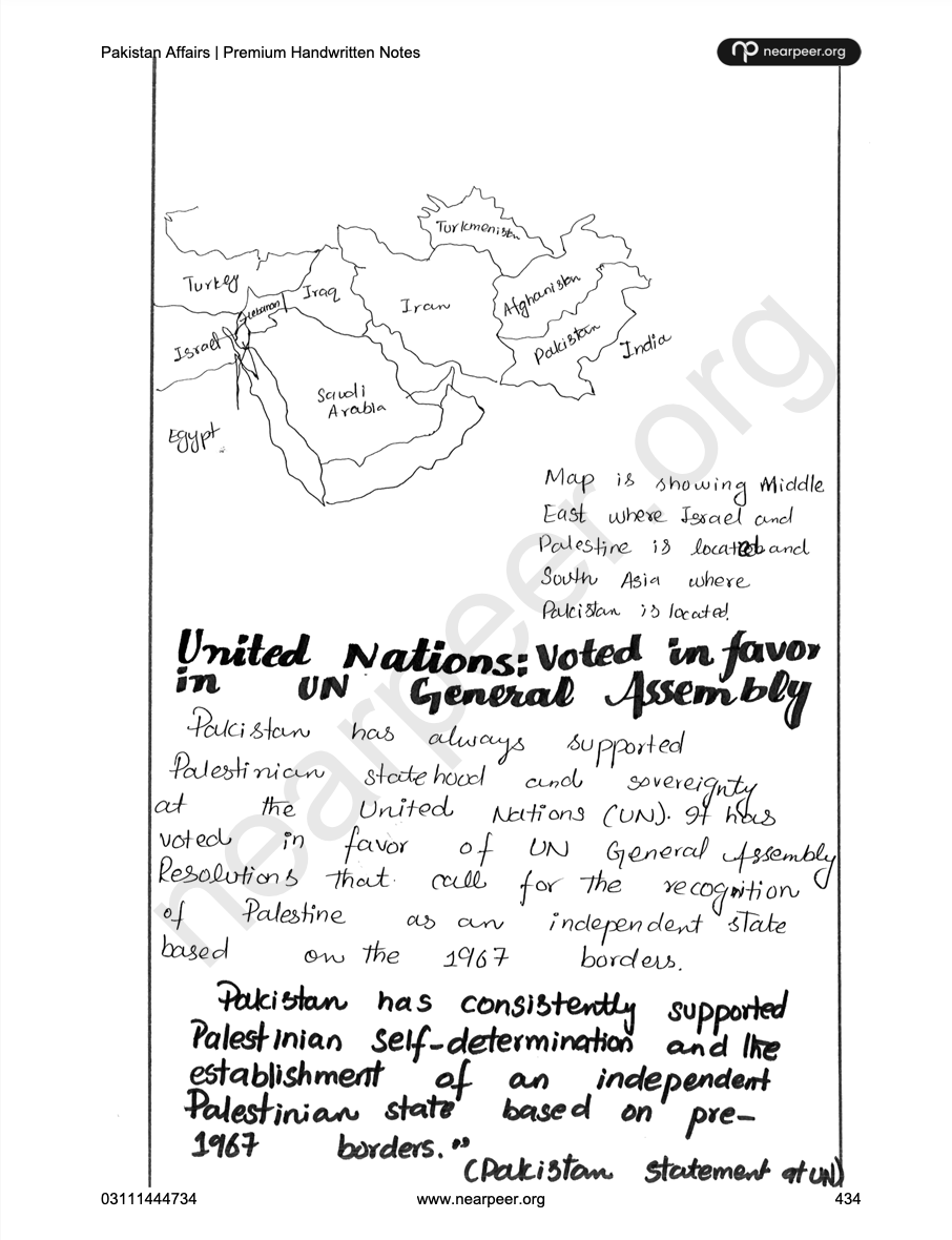 CSS PMS Pakistan Affairs Premium Handwritten notes by Awaid Irshad Bhatti Volume 1 - Nearpeer