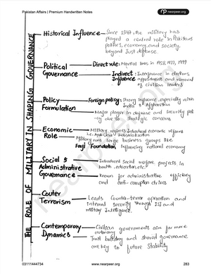 CSS PMS Pakistan Affairs Premium Handwritten notes by Awaid Irshad Bhatti Volume 1 - Nearpeer