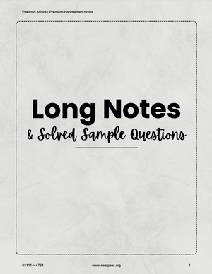 CSS PMS Pakistan Affairs Premium Handwritten Notes (Vol 1 & Vol 2) by Awaid Irshad Bhatti – Nearpeer