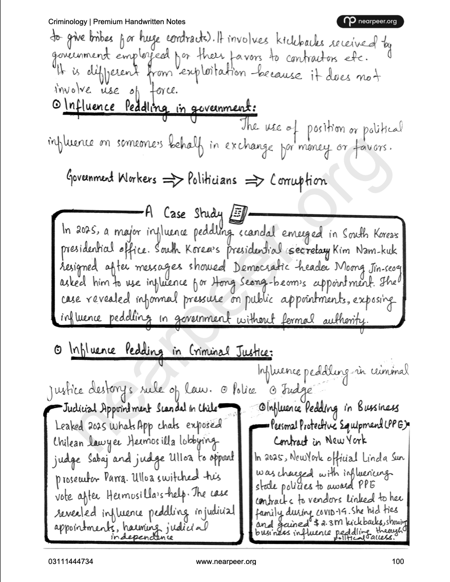 CSS Criminology Premium Handwritten Notes by Hassnain Arshad