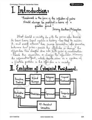 CSS Criminology Premium Handwritten Notes by Hassnain Arshad