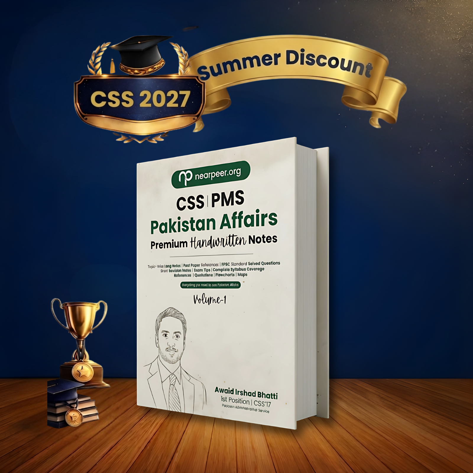 CSS PMS Pakistan Affairs Premium Handwritten notes by Awaid Irshad Bhatti Volume 1 - Nearpeer