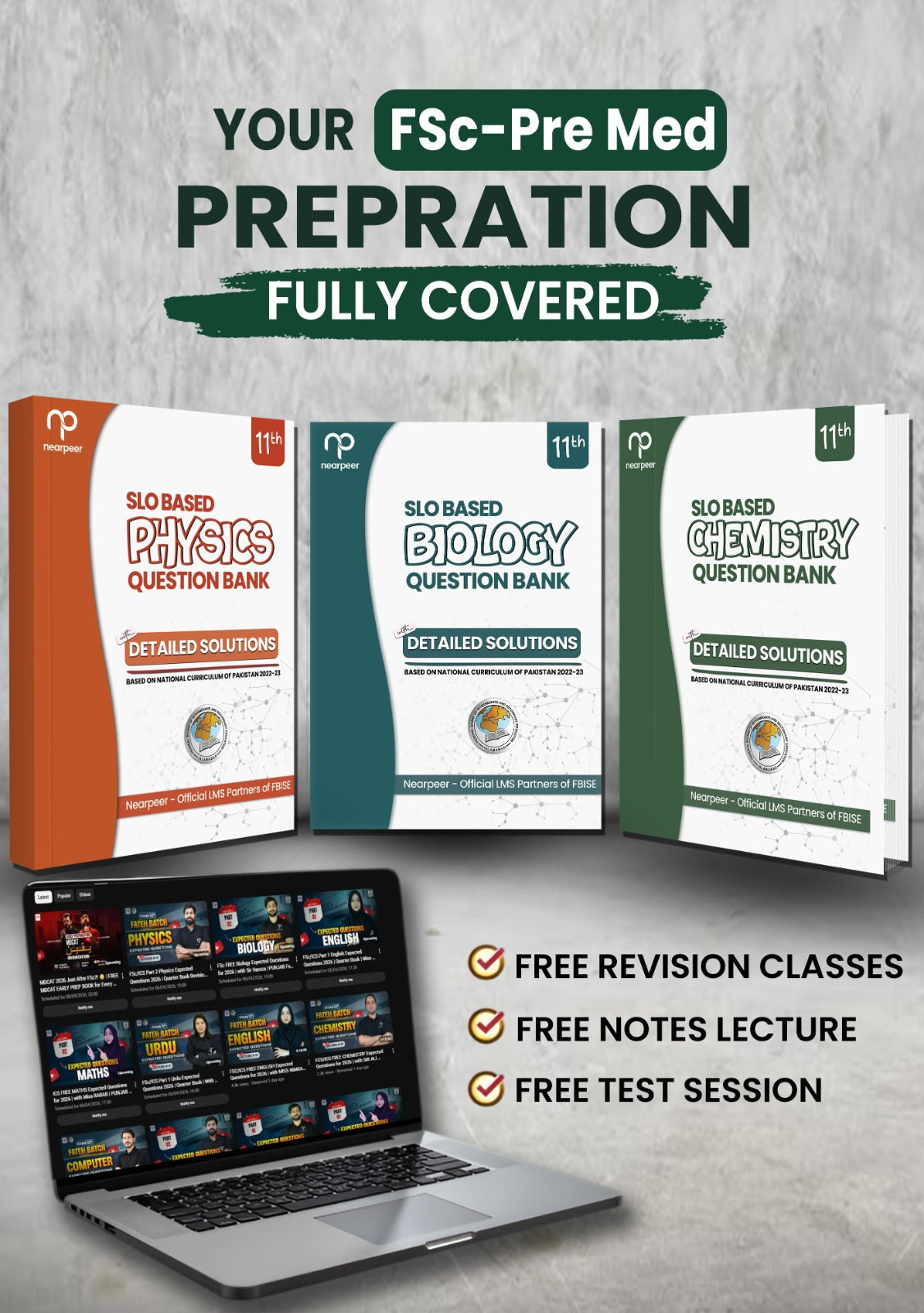 FBISE SLO Based Pre-Medical Bundle - Class 11