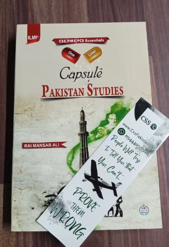 Ilmi One Liner Capsule: Pakistan Studies by Rai Mansab Ali