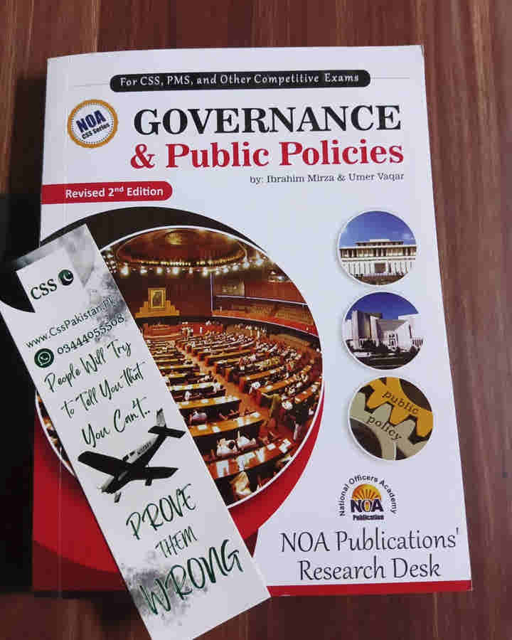 Governance and Public Policies GPP by Ibrahim Mirza and Umer Waqar NOA