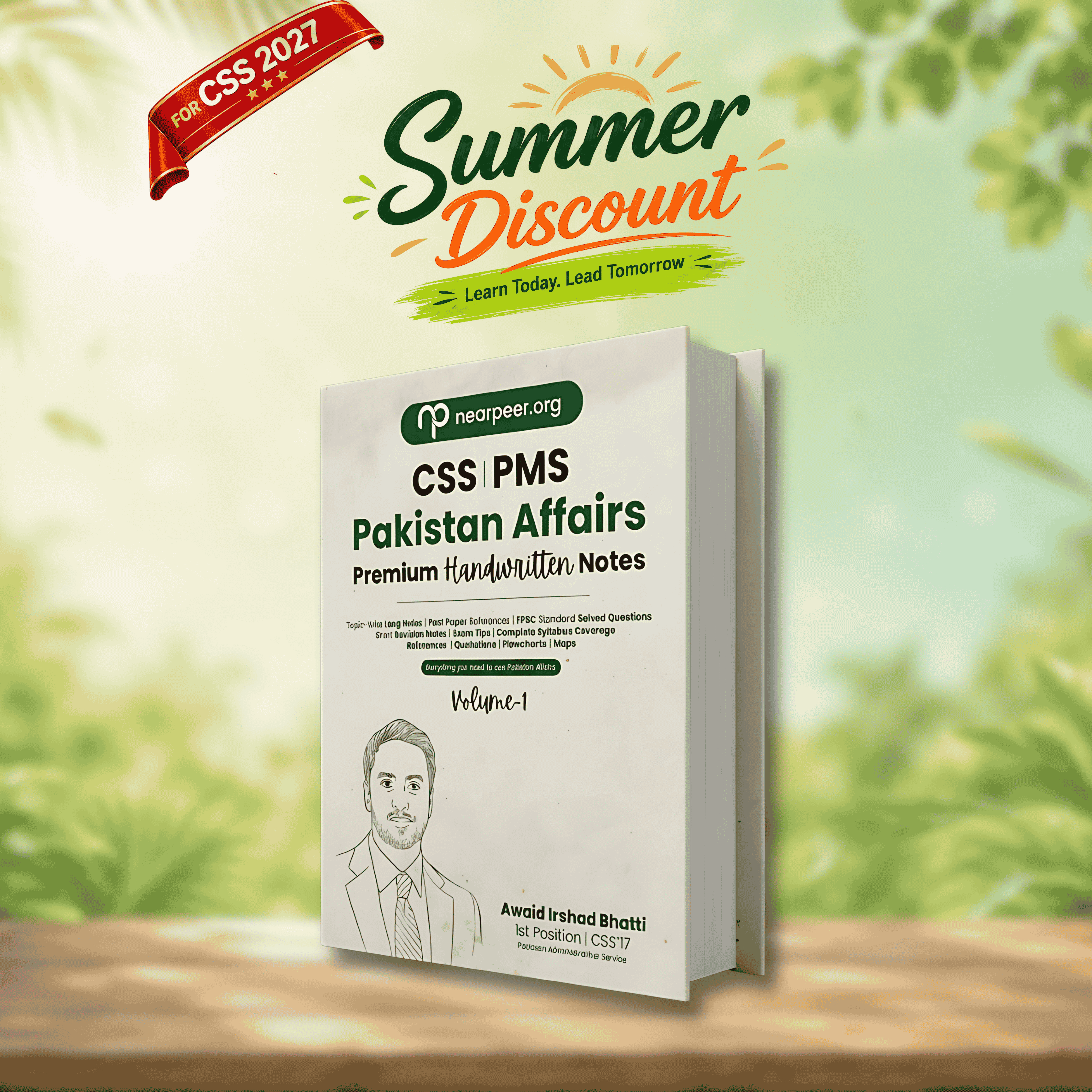 CSS PMS Pakistan Affairs Premium Handwritten notes by Awaid Irshad Bhatti Volume 1 - Nearpeer