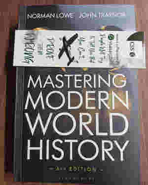 Mastering Modern World History by Norman Lowe 6th Edition Original Book