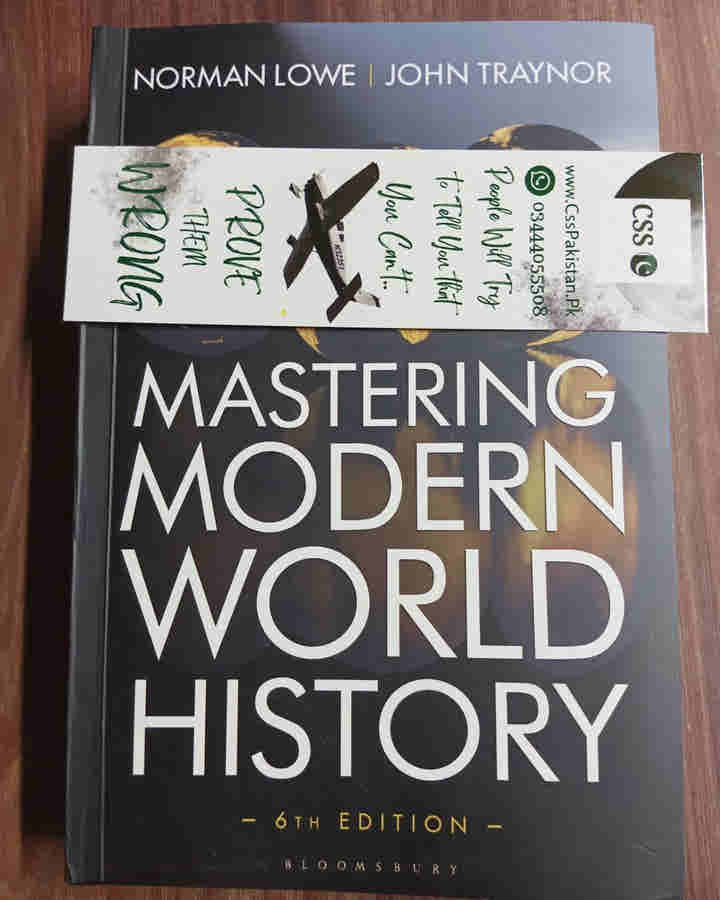 Mastering Modern World History by Norman Lowe 6th Edition Original Book